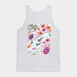 Nature Insect Pattern Tank Top